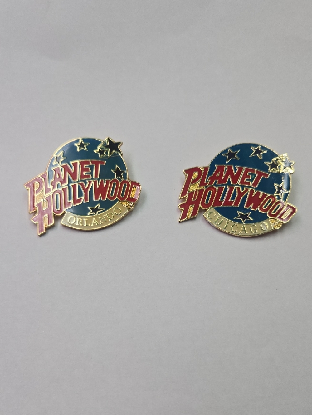 AND Planet Hollywood Chicago Enamel Pin - Red, Blue & Gold